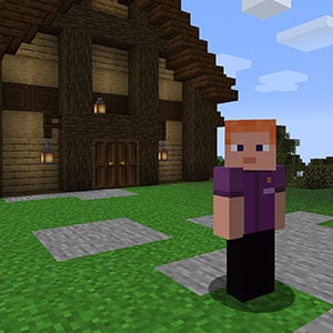 Minecraft game character