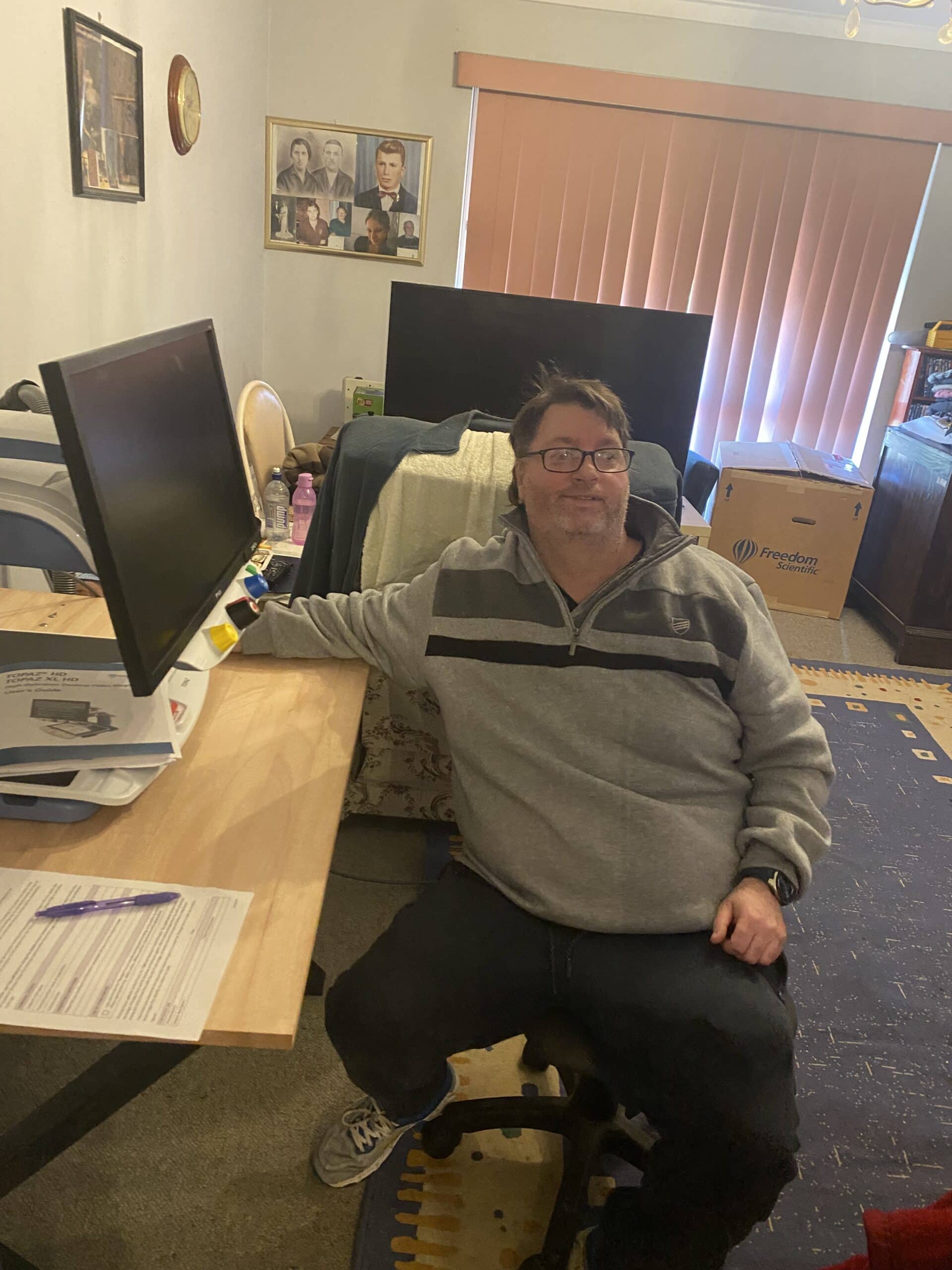 Male customer home visit