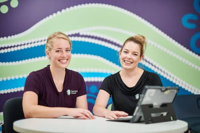 Placeholder image Two female therapists smiling at the camera